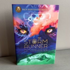 The Storm Runner Hardback Book by J.C. Cervantes Rick Riordan FIRST Edition NEW